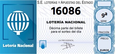 Décimo lotería Granada 16086