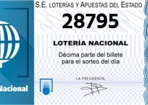 Décimo de lotería Granada 28795