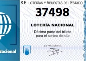 Décimo de lotería Granada 37498