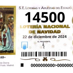 Décimo Lotería Navidad 2024 Granada 14500