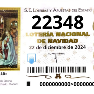 Décimo Lotería Navidad 2024 Granada 22348