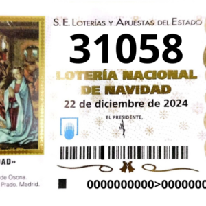 Décimo Lotería Navidad 2024 Granada 31058